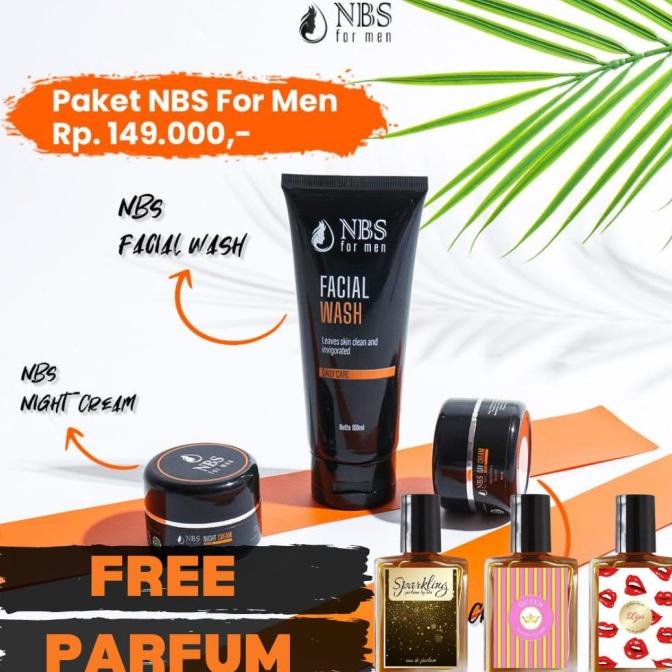 

BARU! NBS FORMEN NBSFORMEN SKINCARE PRIA LELAKI COWO WHITENING PUTIH