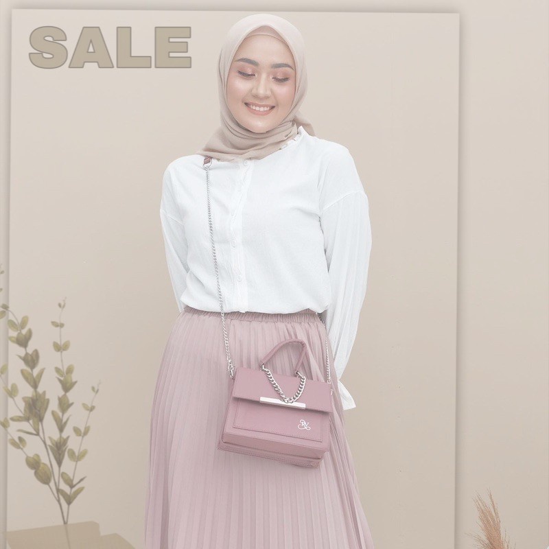[BIG SALE] Eliza Sling Bag (Aksesoris Black Niekel) / Reloashop / Tas Selempang Wanita / Tas Wanita