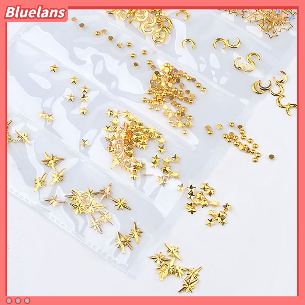 Bluelans Frame Metal Bentuk Geometri Hollow Untuk Dekorasi Nail Art DIY