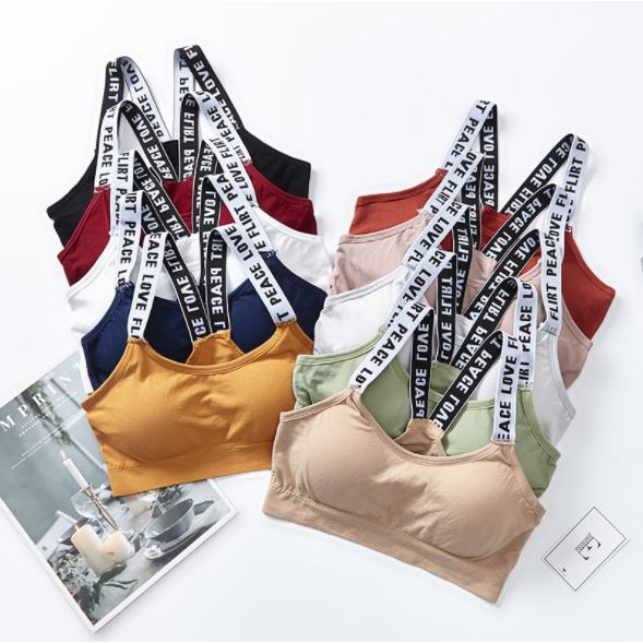 GO! BR015 sport X bra fashion wanita bra yoga bra fashion BH TANPA KAWAT BAJU DALAM OLAHRAGA CEWEK COD