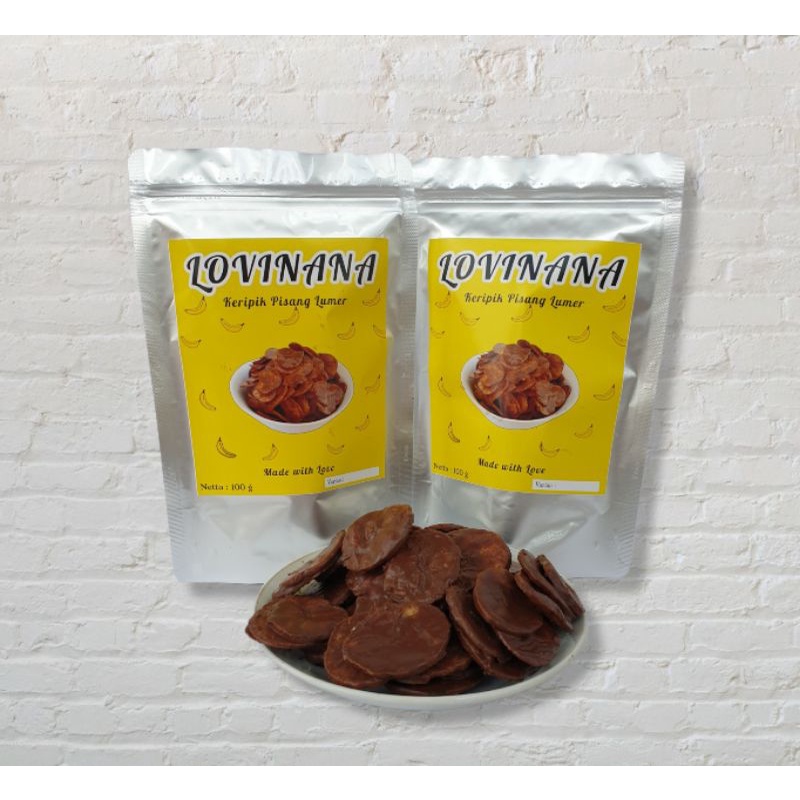 

LOVINANA KERIPIK PISANG COKLAT LUMER/TARO/GREENTEA/BANANA CHIPS 100 gr