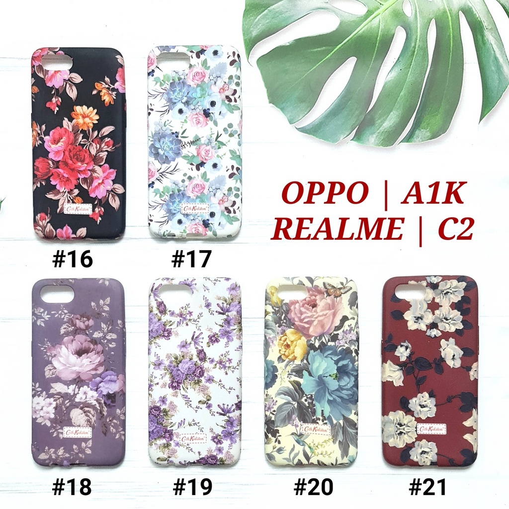 OPPO A1K A33 NEO 7 A39 A57 A71 A83 A5 2020 A9 2020 A5S A7 A12 A11K | CK FLOWER Soft Case Glow In The Dark