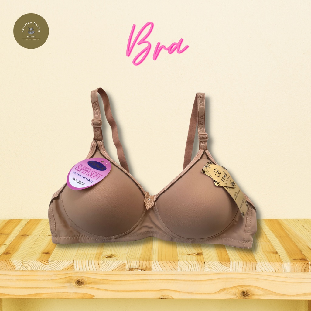 FEMA SOFT BRA 9932 COKLAT | Bra busa lembut dan nyaman