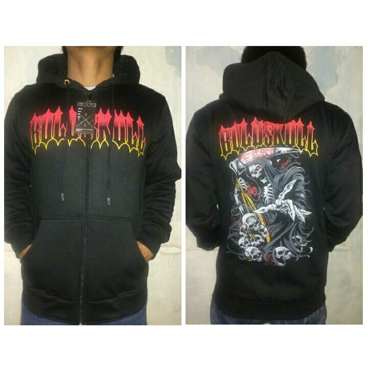 Promo jaket hardcore bold skull jumbo S-S2-359