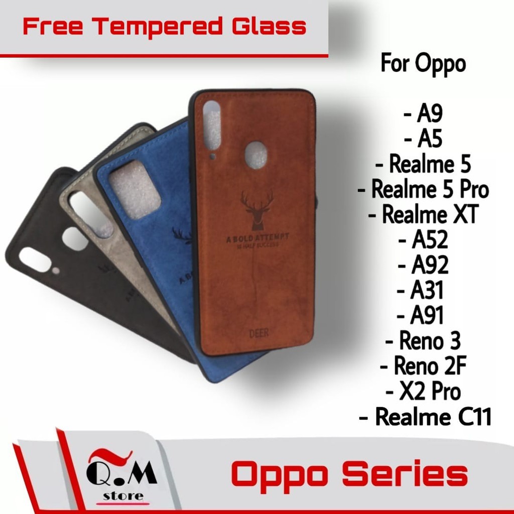 Case  Deer Oppo A95 Oppo A74 Oppo A53 Oppo A92 / A91 / A52 Oppo Reno 2F / Reno3 Oppo A31 Oppo A9 / A5