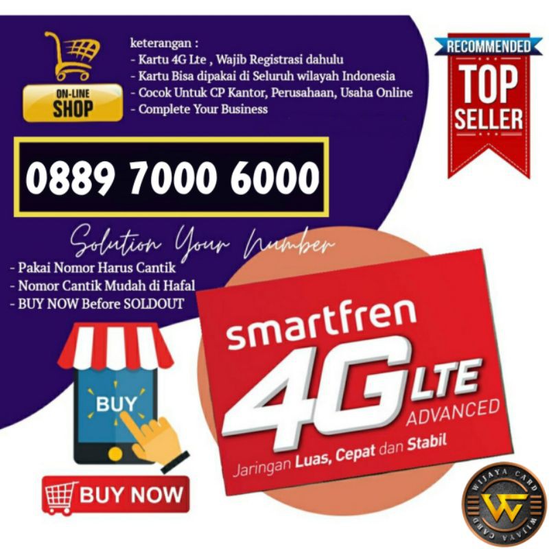 NOMOR CANTIK SMARTFREN PASCABAYAR BIAYA 25RB/BULAN DOUBLE RIBUAN 7000 6000