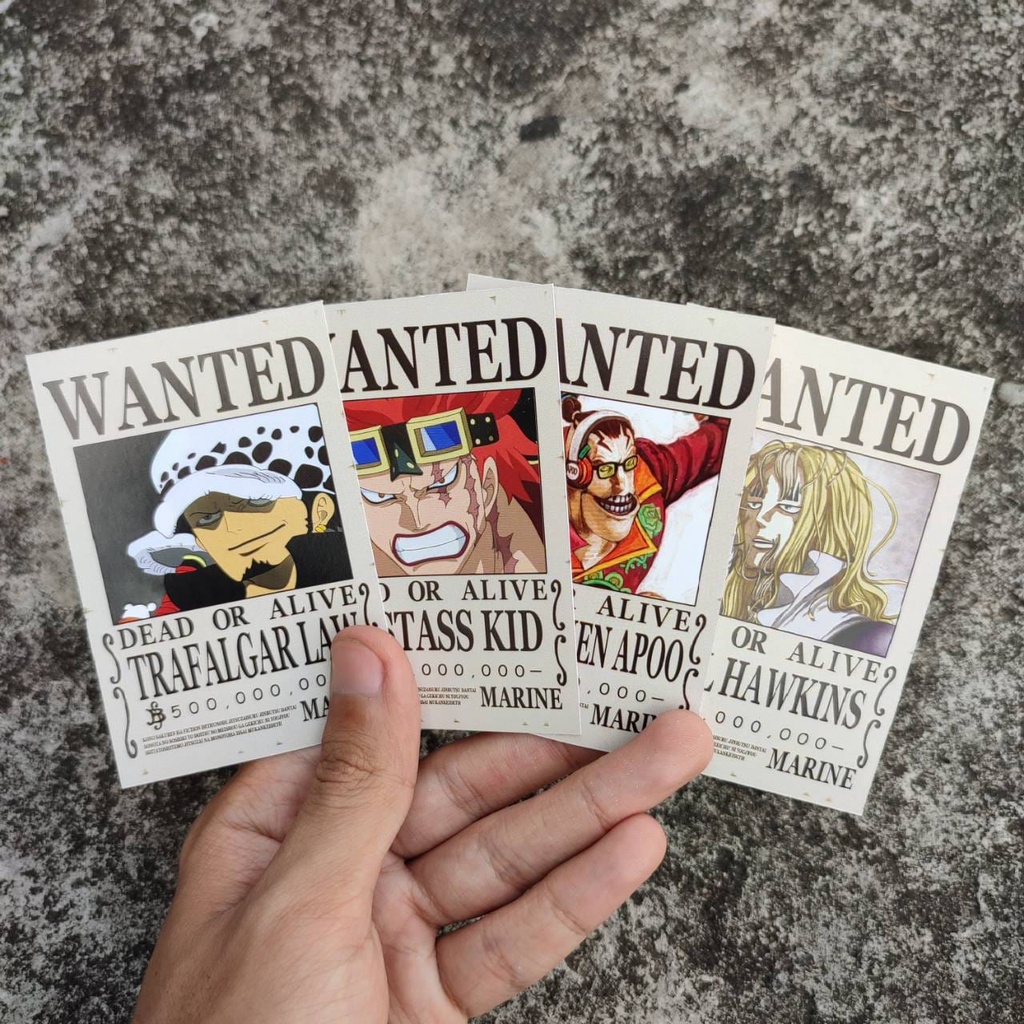 Pola Deco Mini Poster Anime One Piece - Mugiwara Yonkou Shichibukai Luffy Zoro Sanji Chopper Robin Nami Shanks Roger Kaido Shirohige-4