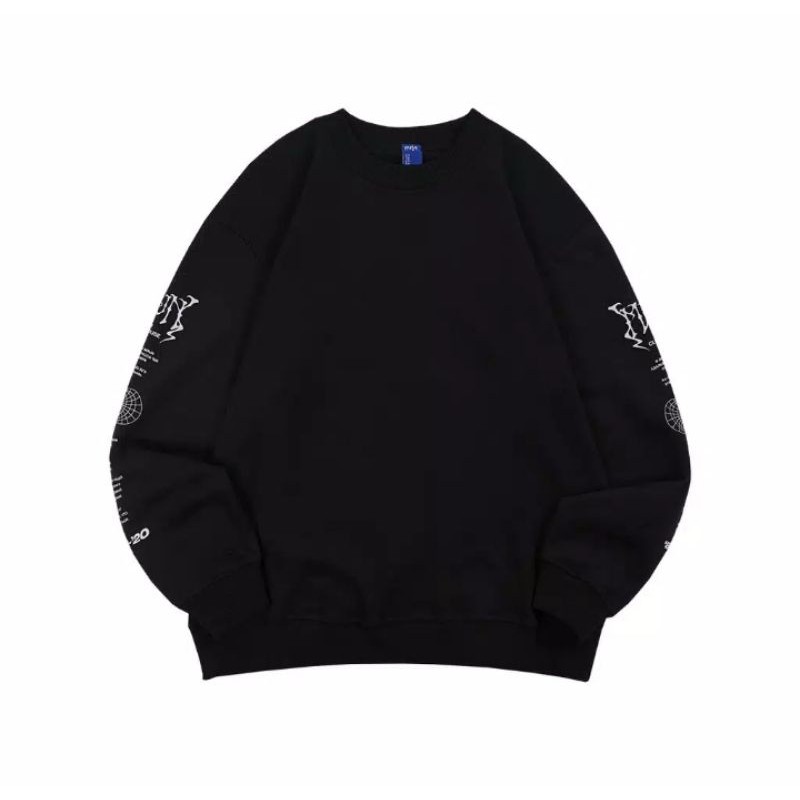 CN UNDER BLACK // CREWNECK SWEATER MRJN JACKET JAKET DISTRO ORIGINAL