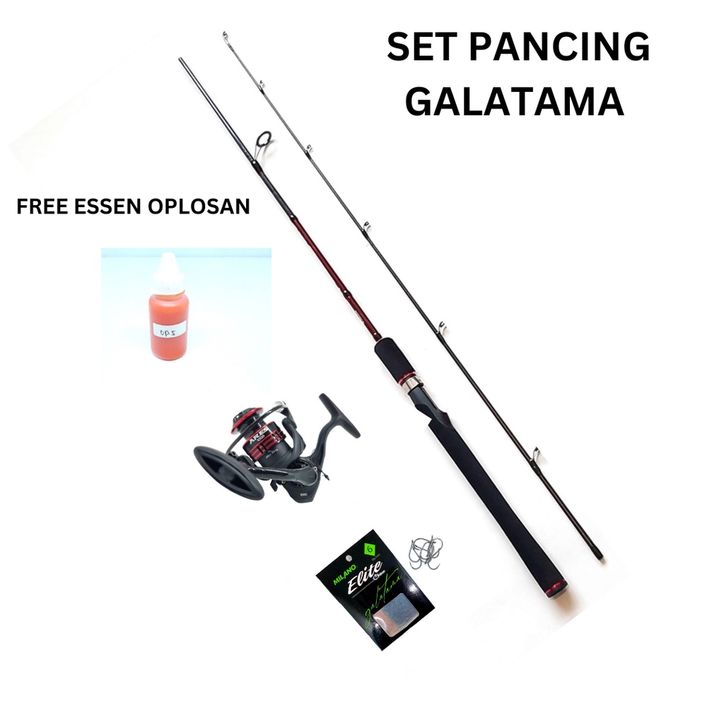 Set Paket Pancing Galatama Sungai Danau Pantai Pinggir Laut Joran 1.8 M dan Reel 3000
