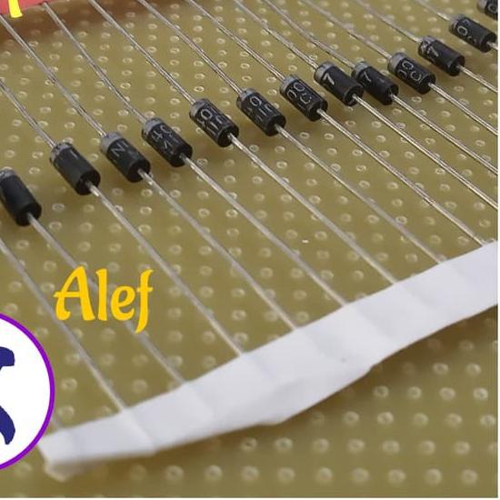 ✲ 100Pcs dioda 1N4007 diode 1n 4007 1A 1 ampere ✫