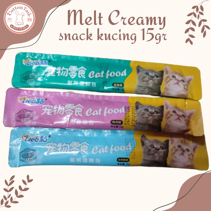 MELT CREAMY Cat Treats Snack Kucing Cair Liquid 15 GRAM