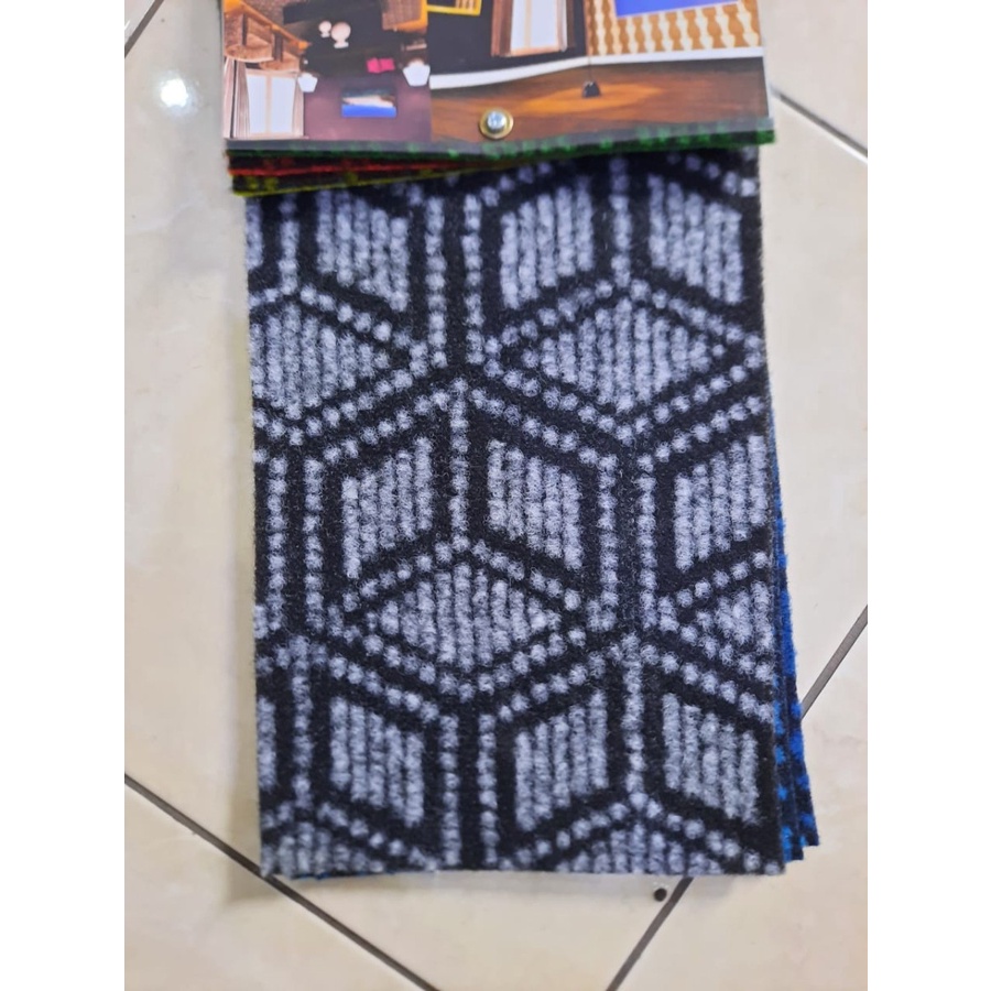 Karpet Bludru 1 x 2m, [METERAN ] Bulu Motif Adana Tebal, Murah, Pameran, Exhibition, Alas duduk,Kasur-Grey 05