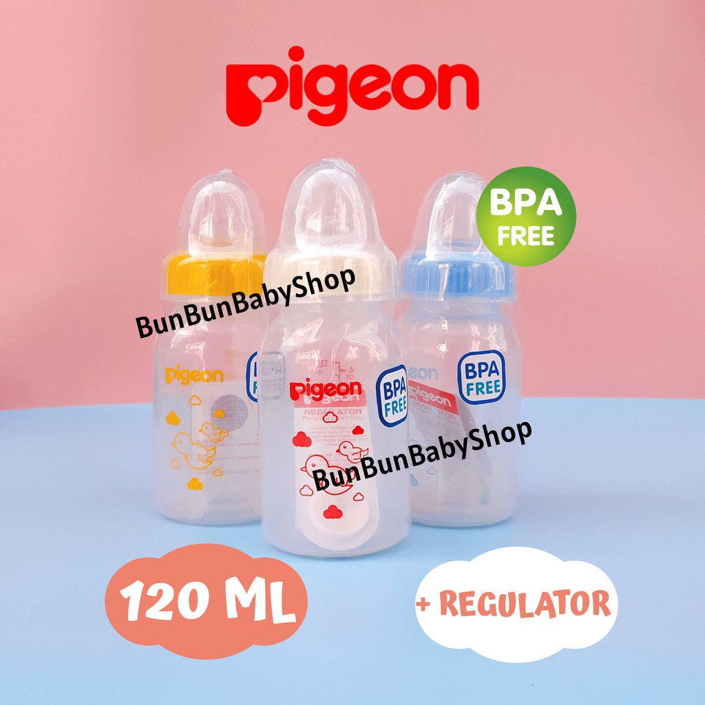 120ml+REGULATOR Botol Susu Bayi Pigeon Anak Perlengkapan Baby Baru Lahir Newborn Murah Peralatan As