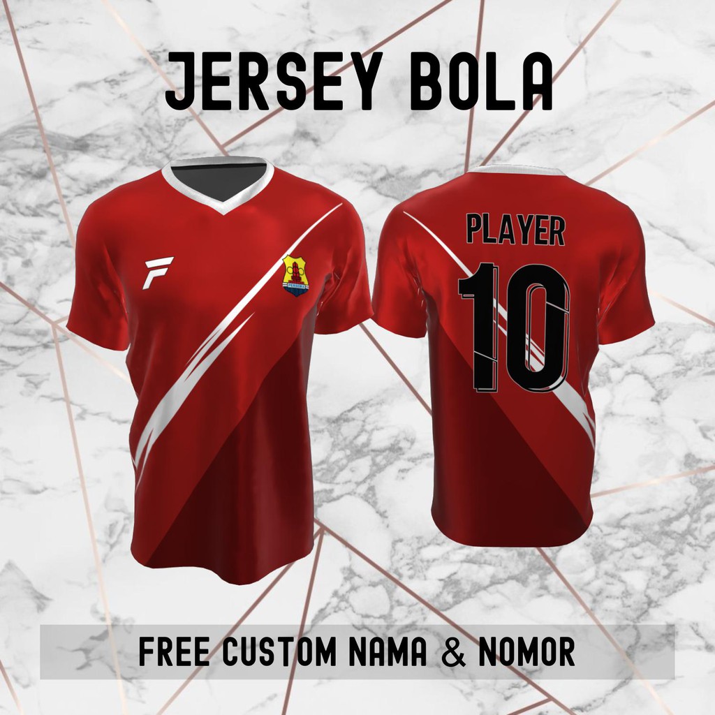 Jersey Persema Malang Klub Bola Baju Kaos Custom Nama dan Nomor Punggung - 263