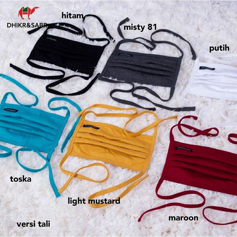 DHIKR▪Masker Premium Anti Bacterial Cotton Combed 30s