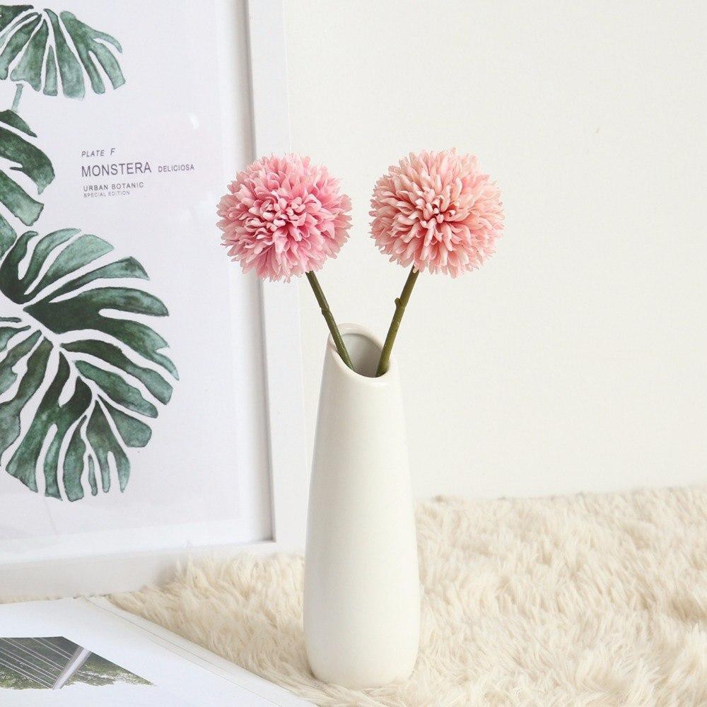 Bunga Plastik DANDELION - Artificial Flower - Bunga Hydrangea - Bunga Impor Dekorasi Pesta Hias-1
