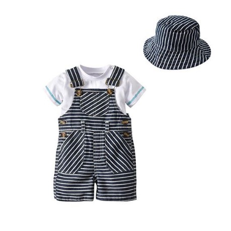 OVERALL + HAT STRIPE