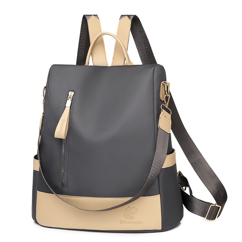 TAS RANSEL WANITA ANTI AIR GREY OHIO TA555G2 IMPORT KOREA BACKPACK SEKOLAH KULIAH KERJA CEWEK GENDONG PUNGGUNG MURAH BRANDED PREMIUM BATAM