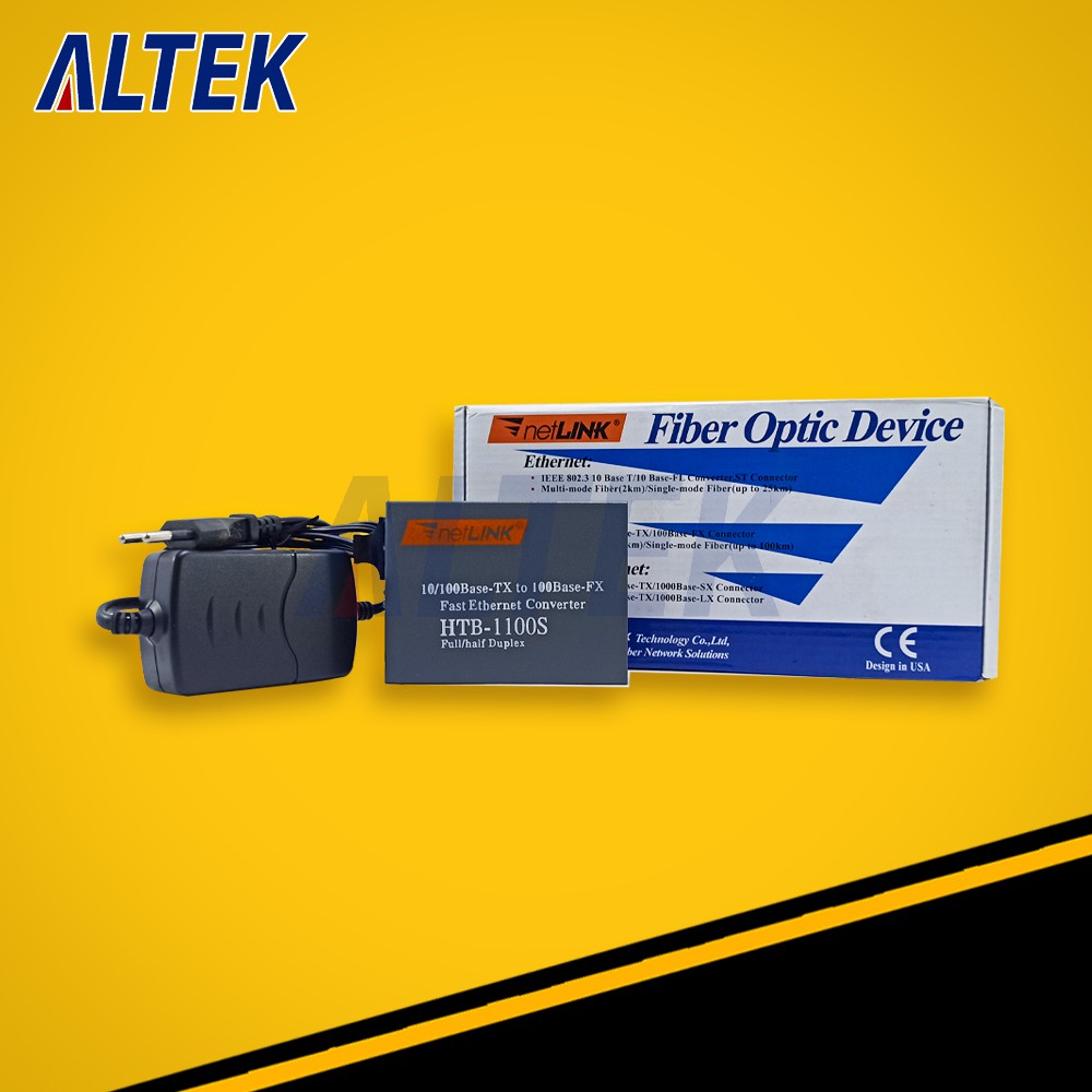 NETLINK Media Conveter LAN To Fiber HTB1100S [Pengganti HTB3100] - Berkualitas Murah Bagus