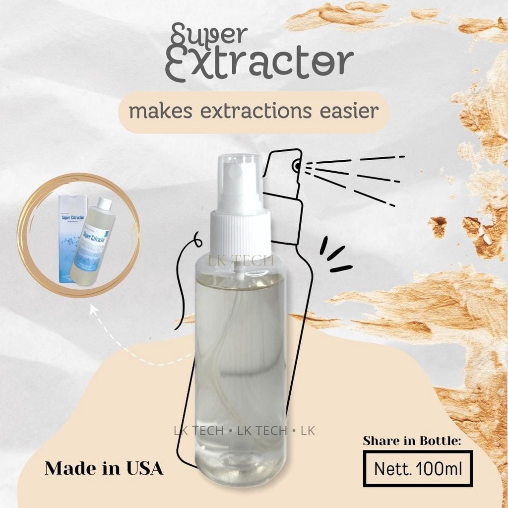 super extractor comedo lotion serum pelunak komedo mudah sedot pencet komedo bersihkan pori 100 / 350 2ml