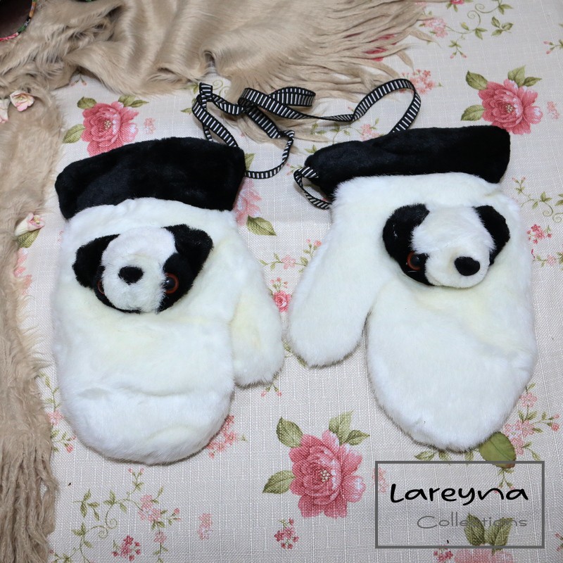 Sarung Tangan Model Panda Untuk Musim Dingin dan Salju