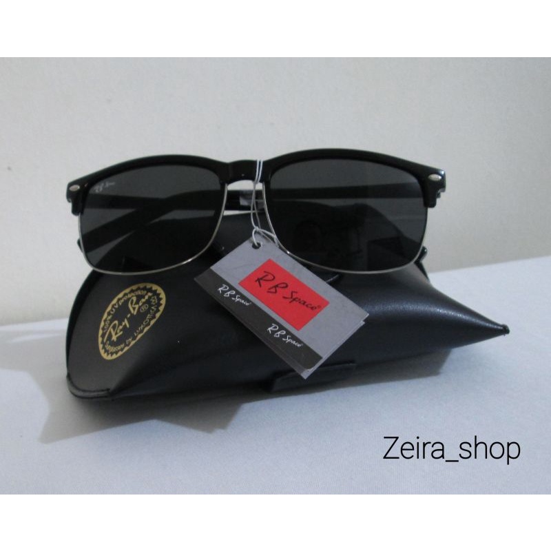 Kacamata Hitam Rb Space Retro Black Sunglasses