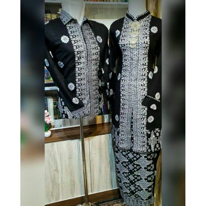 kurung hitam silver songket Palembang