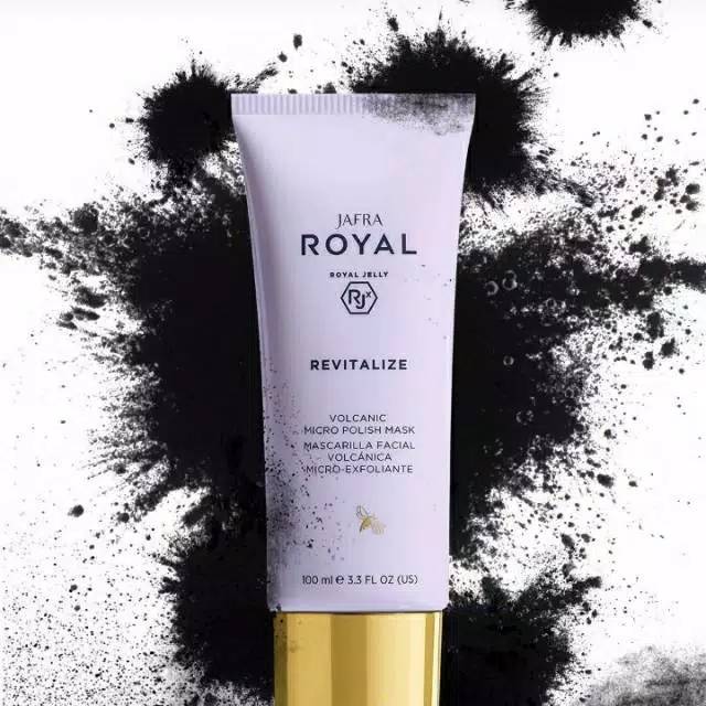 Royal Jelly Revitalize Jafra Volcanic Micro Polish Mask / Masker Vulkanik Jafra