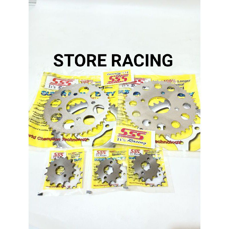 gear sss depan belakang 415 428merek original sss CB 150R  CB150R OLD MEGA PRO VERZA
