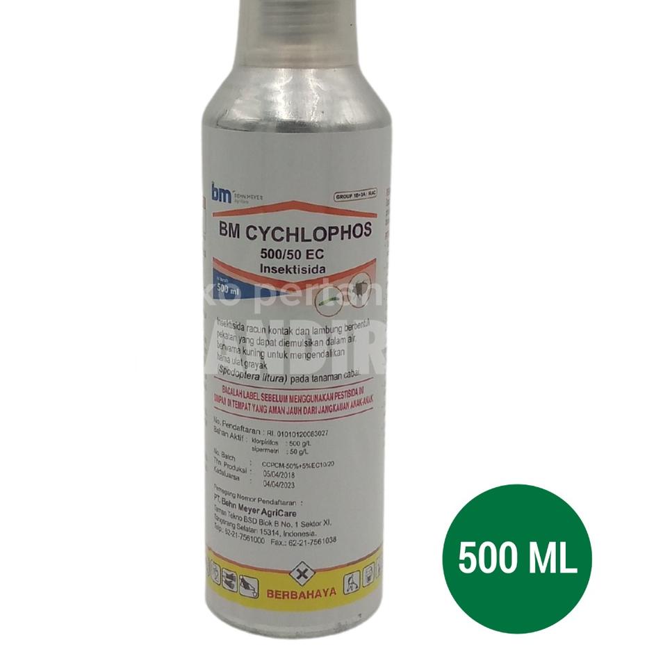 ♥READY♥ INSEKTISIDA ULAT GRAYAK BM CYCHLOPHOS 500/50 EC - 500 ML terbaik