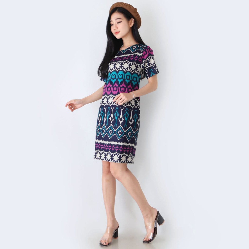 Baju Batik Wanita - Ceongsam Batik Wanita 038 MVP-Navy St