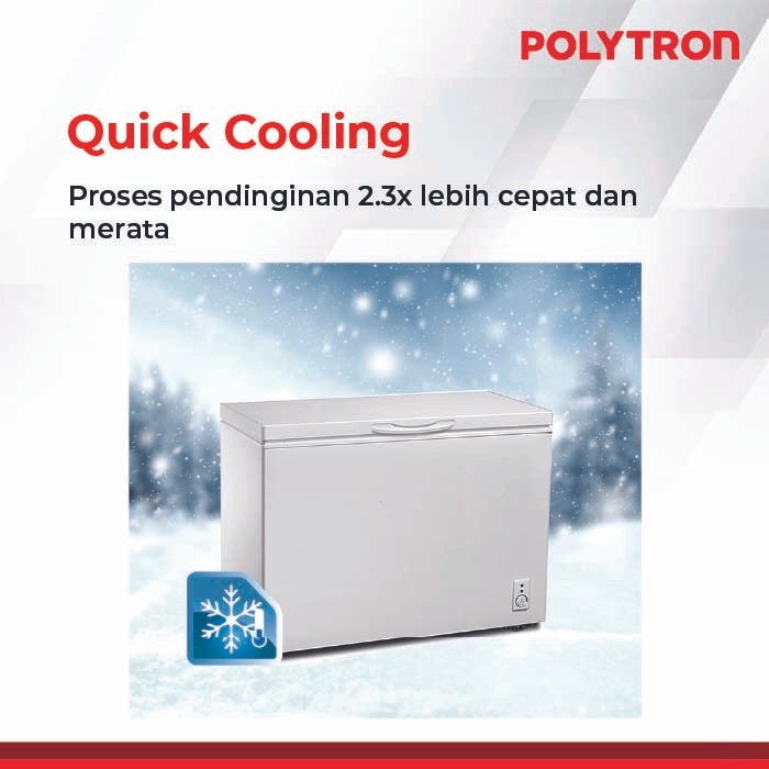 POLYTRON PCF 318 Chest Freezer 300 Liter