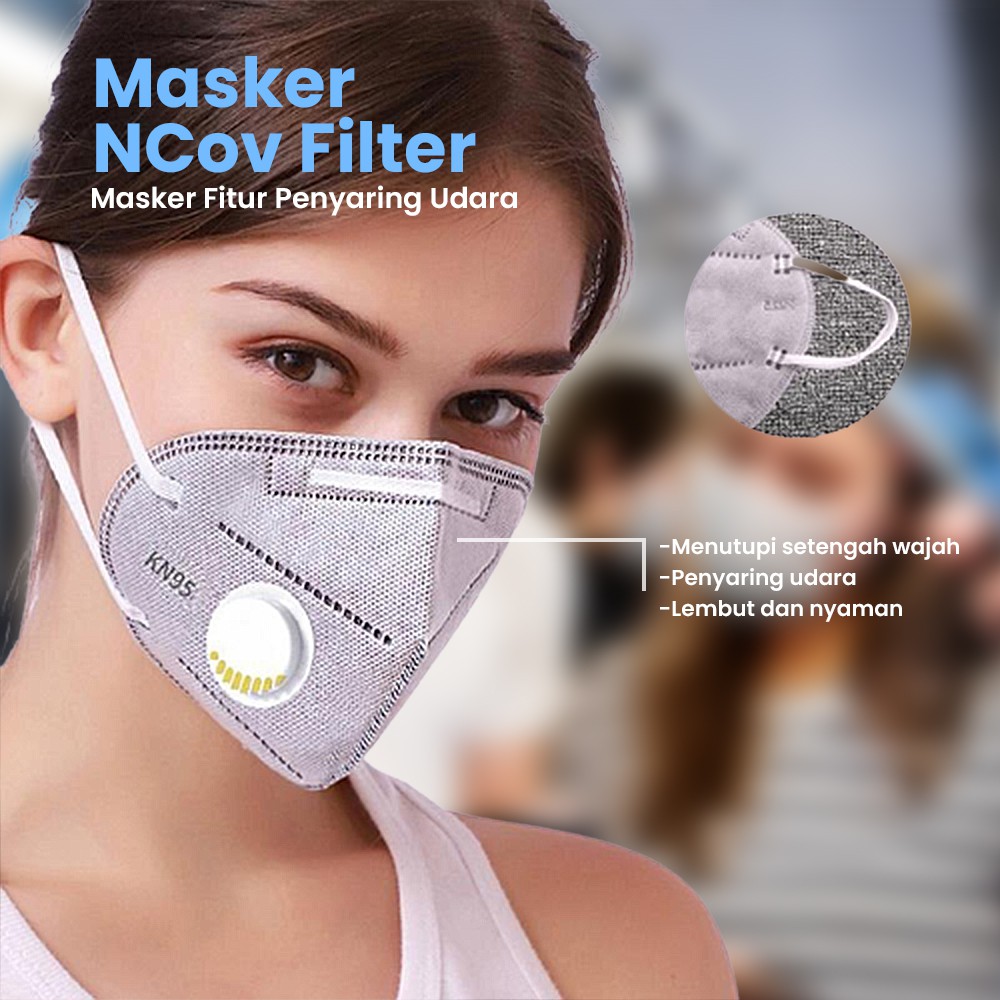 Masker Ncov Filter Udara Anti Virus Corona Polusi Respirator Kn95 Shopee Indonesia