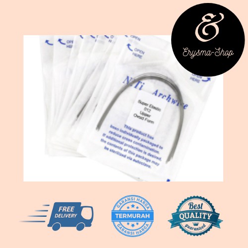 ERYSMA-SHOP | KAWAT BEHEL PERAWATAN – KAWAT NITI BEHEL SUPER ELASTIS – NITI 0.16 / 0.12 – UPPER / L