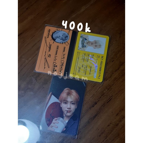 JAEMIN CREWCARD CC WGU + IDC RESONANCE DEPARTURE JAEMIN + PC SELCA JAEMIN WE GO UP