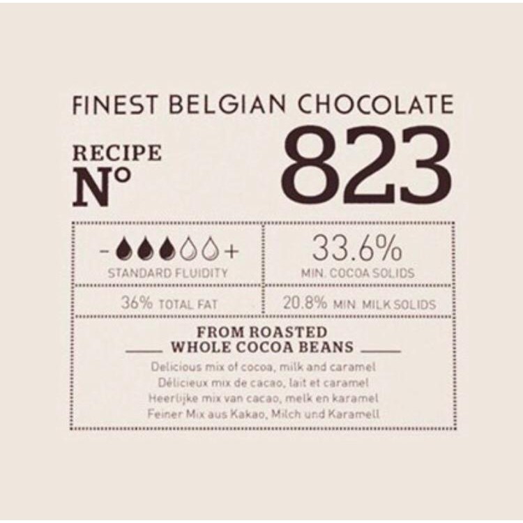 Barey Callebaut 823 Milk Chocolate Callets Rep 100gram - Couverture 33.6% - Barey Gosend/Grab Only!