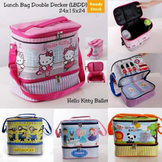 Free ongkir TAS BEKAL SERBAGUNA/ Lunch Bag Double Decker