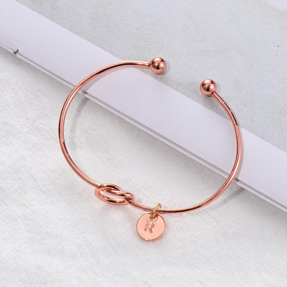 Lily 26huruf Gelang Wanita Simpul Open Initial Charms