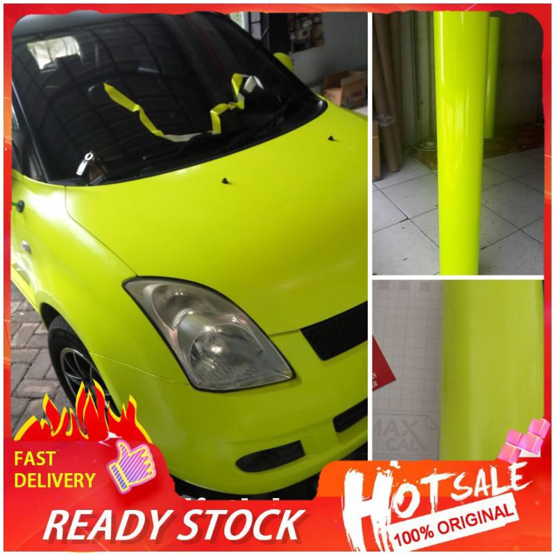 Stiker Skotlet Mobil Stabillo Kuning Lemon Skotlet Motor Skotlet  Stabillo Kuning Lemon