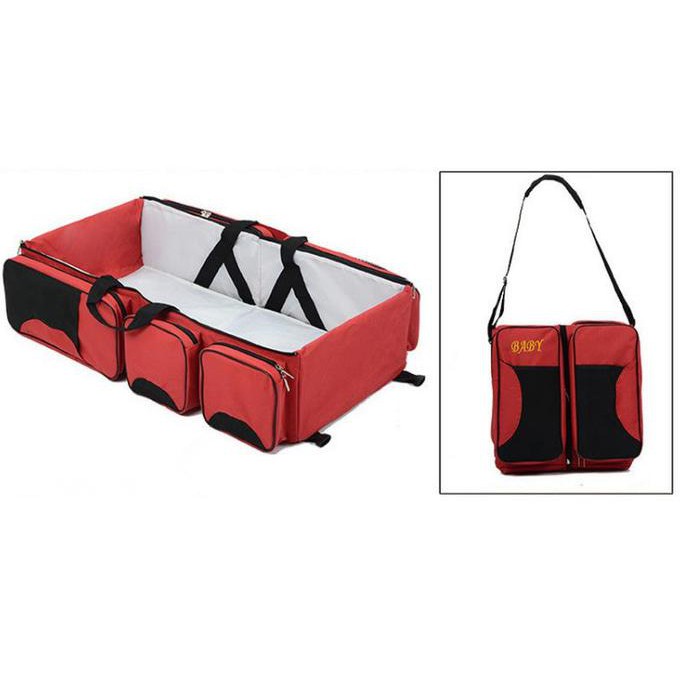 Multifunctional Baby Travel Bed And Diaper Bag Tas Bayi