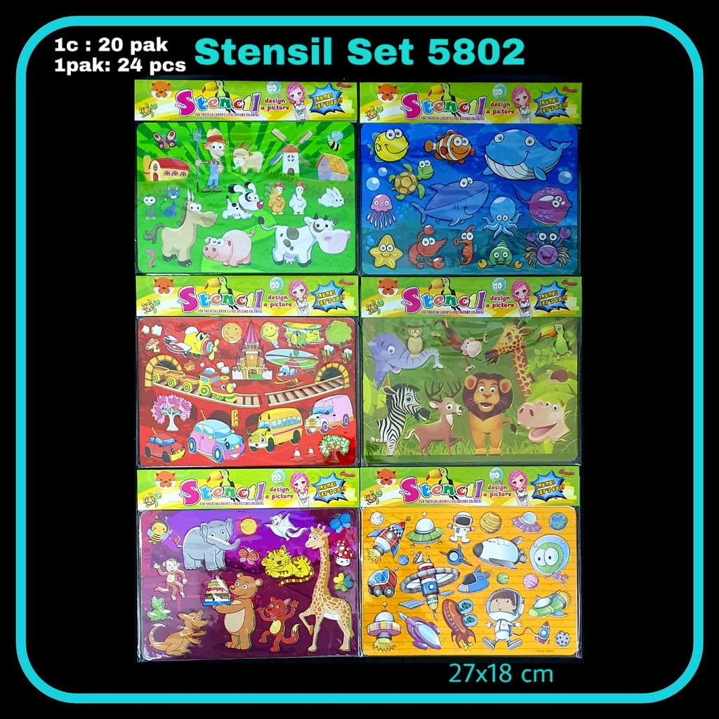 

MJ Stensil Set 5802 / Drawing Set / Stensil Gambar