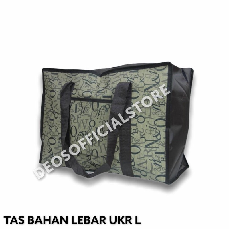 TAS BELANJA TAS SERBAGUNA TAS BAHAN KANTONG DEPAN UKURAN L