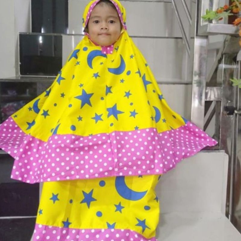 MUKENAH ANAK KATUN,SIZE:S,M,L,XL,XXL/USIA 3-8 TAHUN.