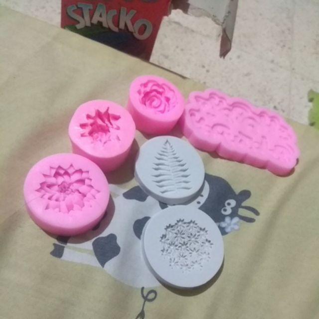 [bg] Cetakan Fondant Bentuk Daun Bahan Silikon Untuk Dekorasi Kue