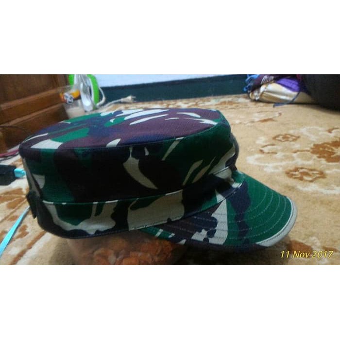 Topi pet pdl tni pembagian