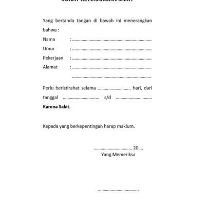 (M-IXT (☼ // Blangko Buku Surat Keterangan Sakit 1 Ply (terviral