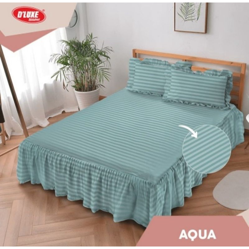 KINTAKUN DELUXE - SPREI RUMBAI KING SIZE 180X200 AQUA
