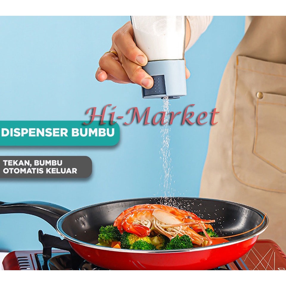 Dispenser Bumbu Dapur Botol Kaca Bumbu Unik 定量盐罐按压式控盐瓶