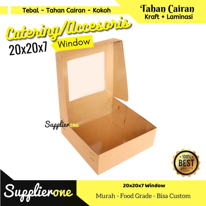

Makankotak- Dus Catering / Box Nasi / Box Nasi / Dus Souvenir Ukuran 20X20X7 -Kotak-Makan.