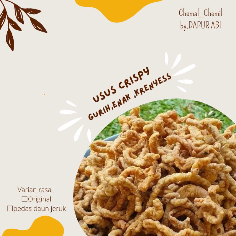 

KRIPIK USUS AYAM /USUS CRISPY /CEMILAN ENAK 250gr original